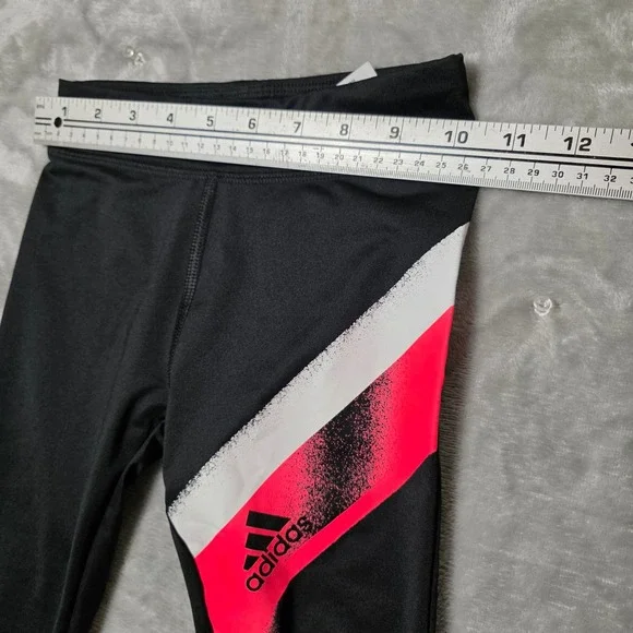 Adidas Girls Size 5 Leggings Lot Black Gray AEROREADY 2Pc Set - Picture 11 of 14